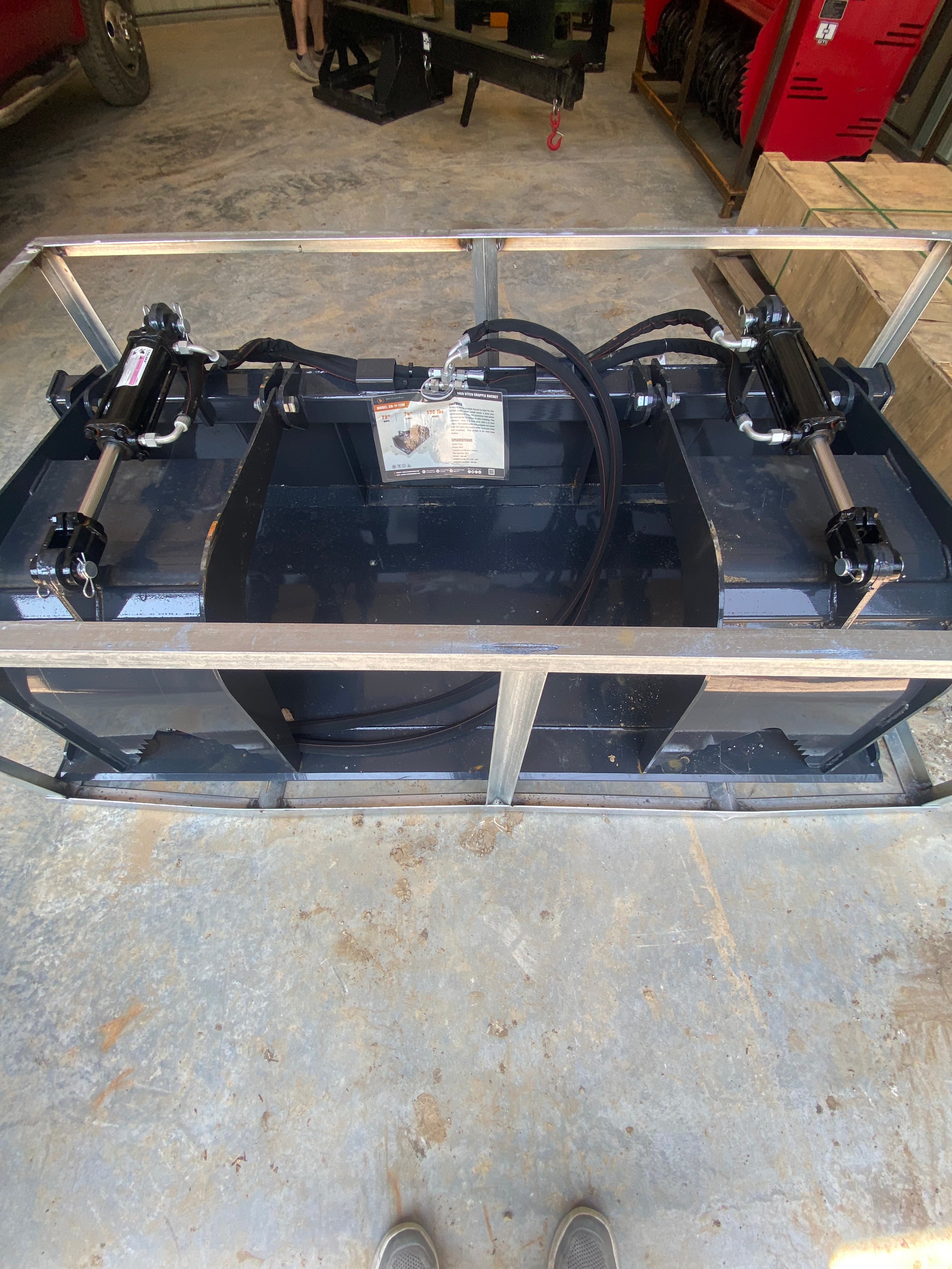 Wolverine GB-11-72W 72" Skid Steer Grapple Bucket