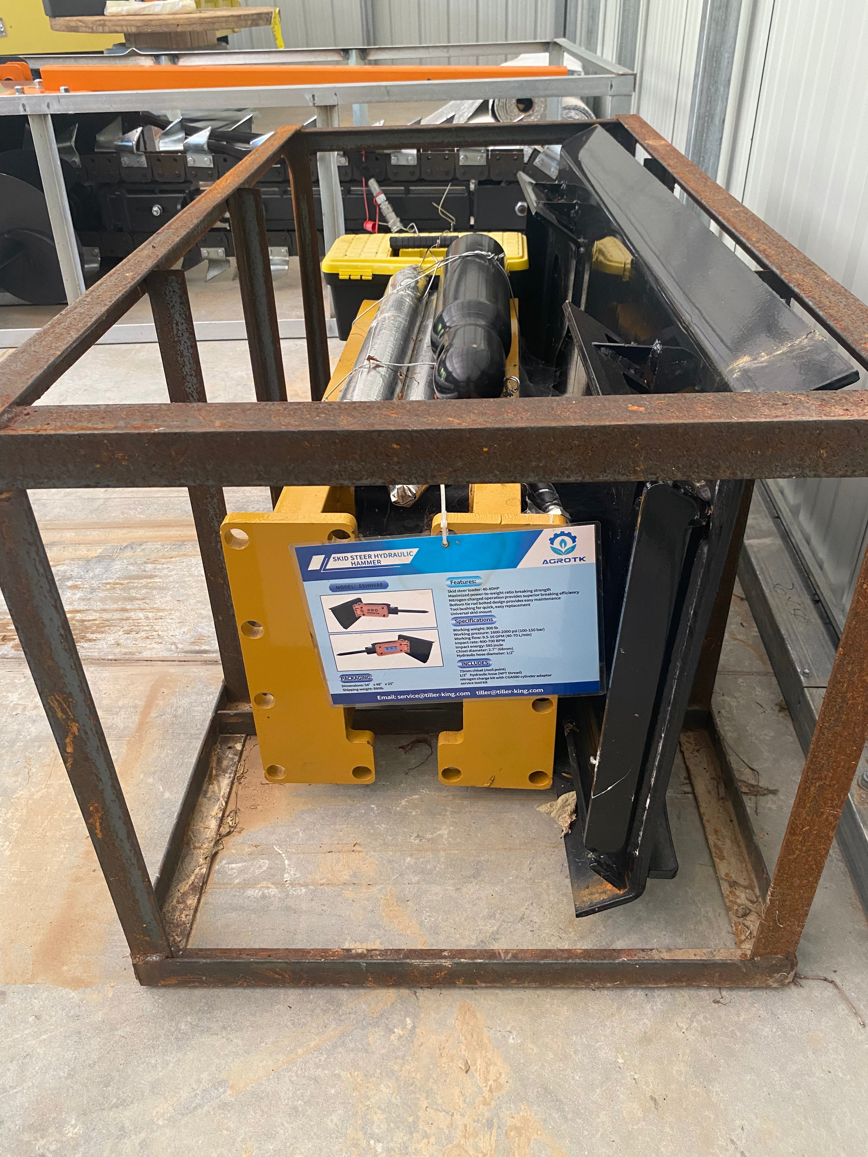 Agrotk Skid Steer Hydraulic Breaker Hammer