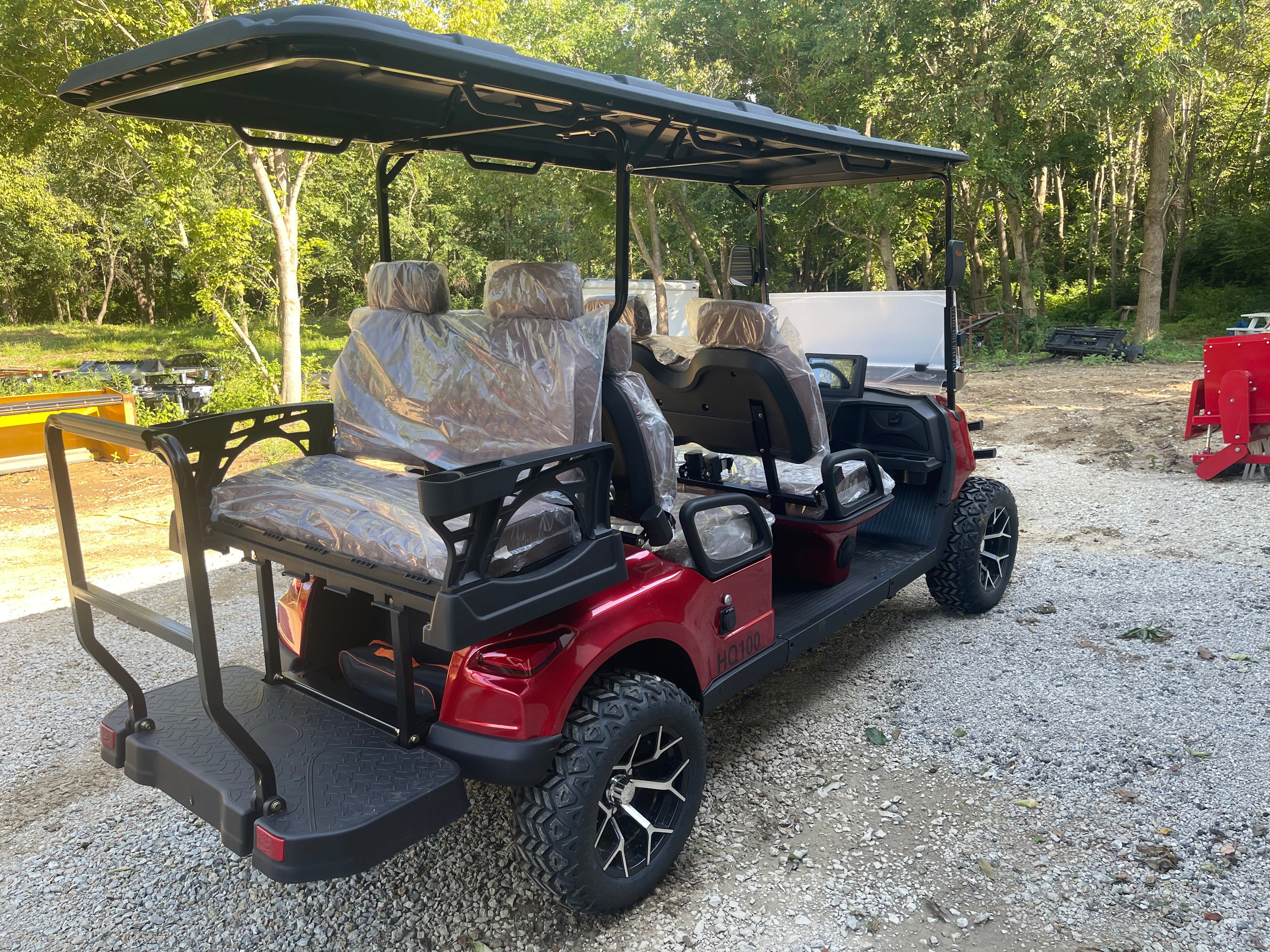 SDL 6 SEATER GOLF CART ELECTRIC HQ100 METALLIC RED