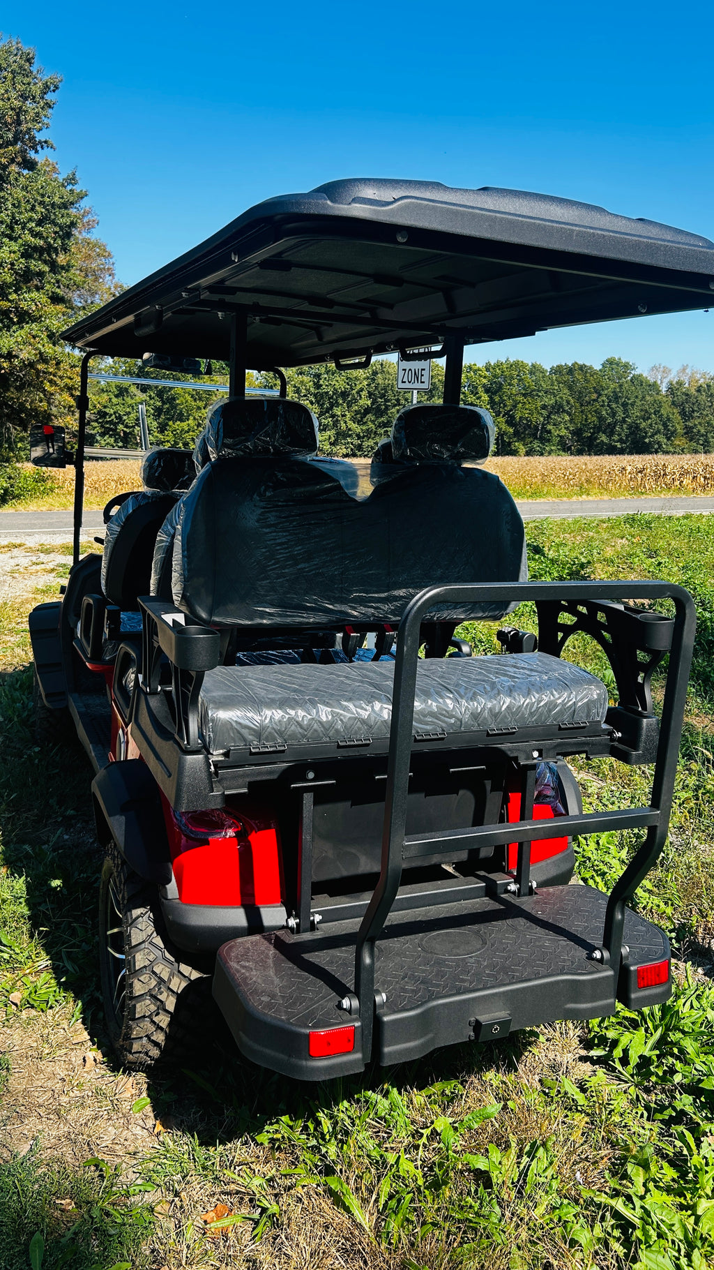 SDLOOL SL-GC425 6 Seater Golf Cart Electric Metallic Red – Alpha ...